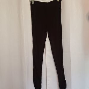 TopShop size 10 Black Leggings with Full Side Zip